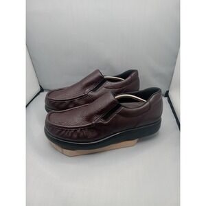 SAS Men's Shoes Side Gore Brown Loafer Breathable Size 10WW